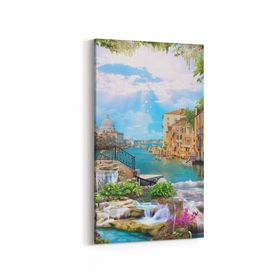Olla 13629DD Doğa Manzara Görseli Dikey Dar 30x60 cm Kanvas Tablo
