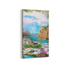 Olla 13629DD Doğa Manzara Görseli Dikey Dar 30x60 cm Kanvas Tablo