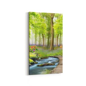 Olla 13633DD Doğa Manzara Görseli Dikey Dar 30x60 cm Kanvas Tablo