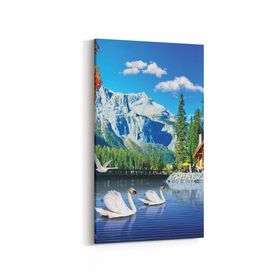 Olla 13649DD Doğa Manzara Görseli Dikey Dar 30x60 cm Kanvas Tablo