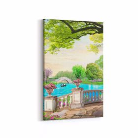 Olla 13663D Doğa Manzara Görseli Dikey 20x30 cm Kanvas Tablo