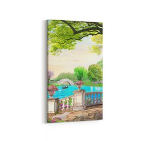 Olla 13663DD Doğa Manzara Görseli Dikey Dar 30x60 cm Kanvas Tablo