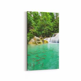 Olla 13687DD Doğa Manzara Görseli Dikey Dar 30x60 cm Kanvas Tablo