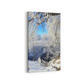 Olla 13786DD Doğa Manzara Görseli Dikey Dar 30x60 cm Kanvas Tablo