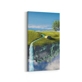Olla 13796DD Doğa Manzara Görseli Dikey Dar 30x60 cm Kanvas Tablo