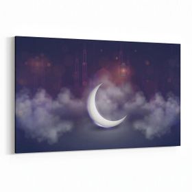 Olla 14640Y Gece Gökyüzü Görseli Yatay 30x20 cm Kanvas Tablo