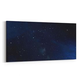 Olla 14653YD Gece Gökyüzü Görseli Yatay Dar 60x30 cm Kanvas Tablo