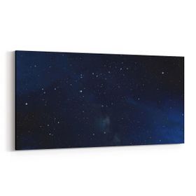 Olla 14653YD Gece Gökyüzü Görseli Yatay Dar 60x30 cm Kanvas Tablo