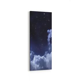 Olla 14656DI Gece Gökyüzü Görseli Dikey İnce 30x90 cm Kanvas Tablo