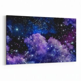 Olla 14681Y Gece Gökyüzü Görseli Yatay 30x20 cm Kanvas Tablo