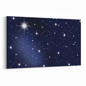 Olla 14683Y Gece Gökyüzü Görseli Yatay 30x20 cm Kanvas Tablo