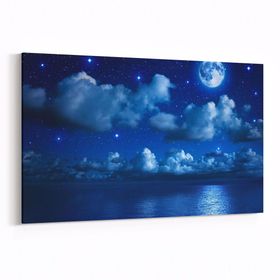 Olla 14696Y Gece Gökyüzü Görseli Yatay 30x20 cm Kanvas Tablo
