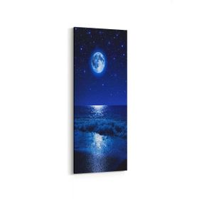 Olla 14697DI Gece Gökyüzü Görseli Dikey İnce 30x90 cm Kanvas Tablo