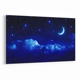 Olla 14698Y Gece Gökyüzü Görseli Yatay 30x20 cm Kanvas Tablo