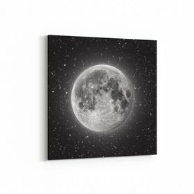 Olla 14705K Gece Gökyüzü Görseli Kare 25x25 cm Kanvas Tablo