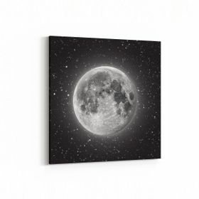 Olla 14705K Gece Gökyüzü Görseli Kare 25x25 cm Kanvas Tablo