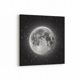 Olla 14705K Gece Gökyüzü Görseli Kare 25x25 cm Kanvas Tablo