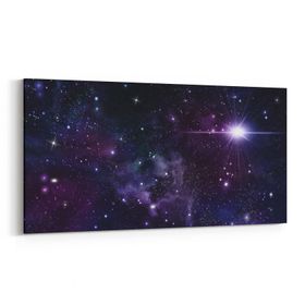 Olla 14706YD Gece Gökyüzü Görseli Yatay Dar 60x30 cm Kanvas Tablo