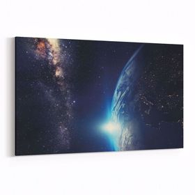 Olla 14713Y Gece Gökyüzü Görseli Yatay 30x20 cm Kanvas Tablo