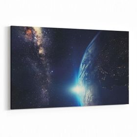 Olla 14713Y Gece Gökyüzü Görseli Yatay 30x20 cm Kanvas Tablo