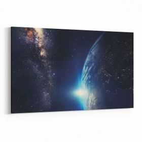 Olla 14713Y Gece Gökyüzü Görseli Yatay 30x20 cm Kanvas Tablo