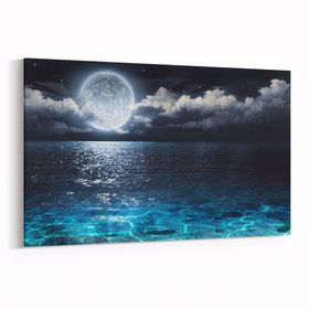 Olla 14717Y Gece Gökyüzü Görseli Yatay 30x20 cm Kanvas Tablo