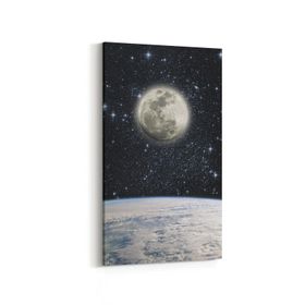 Olla 14722DD Gece Gökyüzü Görseli Dikey Dar 30x60 cm Kanvas Tablo