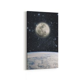 Olla 14722DD Gece Gökyüzü Görseli Dikey Dar 30x60 cm Kanvas Tablo
