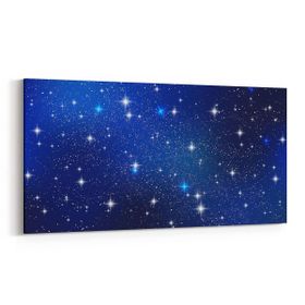 Olla 14725YD Gece Gökyüzü Görseli Yatay Dar 60x30 cm Kanvas Tablo