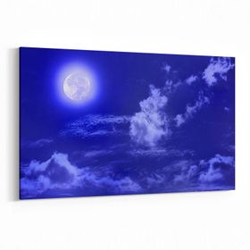 Olla 14742Y Gece Gökyüzü Görseli Yatay 30x20 cm Kanvas Tablo
