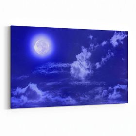 Olla 14742Y Gece Gökyüzü Görseli Yatay 30x20 cm Kanvas Tablo