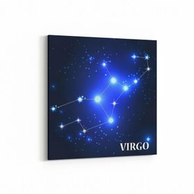 Olla 14743K Gece Gökyüzü Görseli Kare 25x25 cm Kanvas Tablo