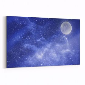 Olla 14748Y Gece Gökyüzü Görseli Yatay 30x20 cm Kanvas Tablo