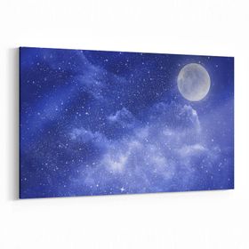 Olla 14748Y Gece Gökyüzü Görseli Yatay 30x20 cm Kanvas Tablo
