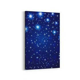 Olla 14754D Gece Gökyüzü Görseli Dikey 20x30 cm Kanvas Tablo