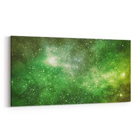 Olla 14761YD Gece Gökyüzü Görseli Yatay Dar 60x30 cm Kanvas Tablo