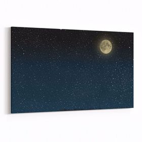 Olla 14763Y Gece Gökyüzü Görseli Yatay 30x20 cm Kanvas Tablo