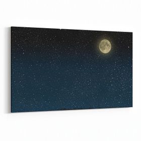 Olla 14763Y Gece Gökyüzü Görseli Yatay 30x20 cm Kanvas Tablo
