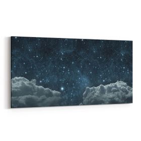 Olla 14775YD Gece Gökyüzü Görseli Yatay Dar 60x30 cm Kanvas Tablo
