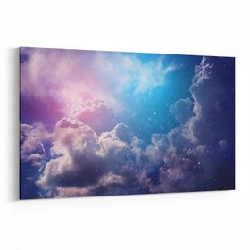 Olla 14776Y Gece Gökyüzü Görseli Yatay 30x20 cm Kanvas Tablo