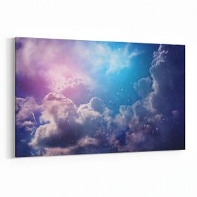Olla 14776Y Gece Gökyüzü Görseli Yatay 30x20 cm Kanvas Tablo