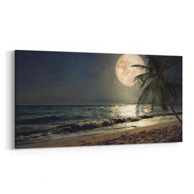 Olla 14780YD Gece Gökyüzü Görseli Yatay Dar 60x30 cm Kanvas Tablo