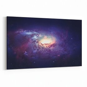 Olla 14782Y Gece Gökyüzü Görseli Yatay 30x20 cm Kanvas Tablo