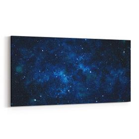 Olla 14785YD Gece Gökyüzü Görseli Yatay Dar 60x30 cm Kanvas Tablo