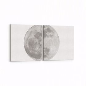 Olla 14793K2Y Gece Gökyüzü Görseli Kare 2 Parça Yatay 65x30 cm Kanvas Tablo