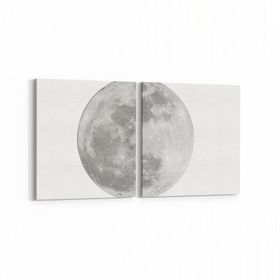 Olla 14793K2Y Gece Gökyüzü Görseli Kare 2 Parça Yatay 65x30 cm Kanvas Tablo