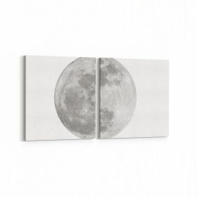 Olla 14793K2Y Gece Gökyüzü Görseli Kare 2 Parça Yatay 65x30 cm Kanvas Tablo