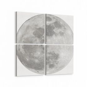 Olla 14794K4 Gece Gökyüzü Görseli Kare 4 Parça 65x65 cm Kanvas Tablo