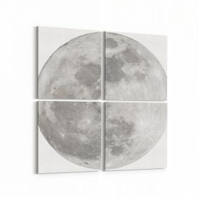 Olla 14794K4 Gece Gökyüzü Görseli Kare 4 Parça 65x65 cm Kanvas Tablo