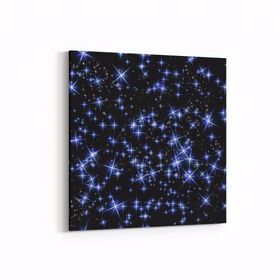 Olla 14795K Gece Gökyüzü Görseli Kare 25x25 cm Kanvas Tablo